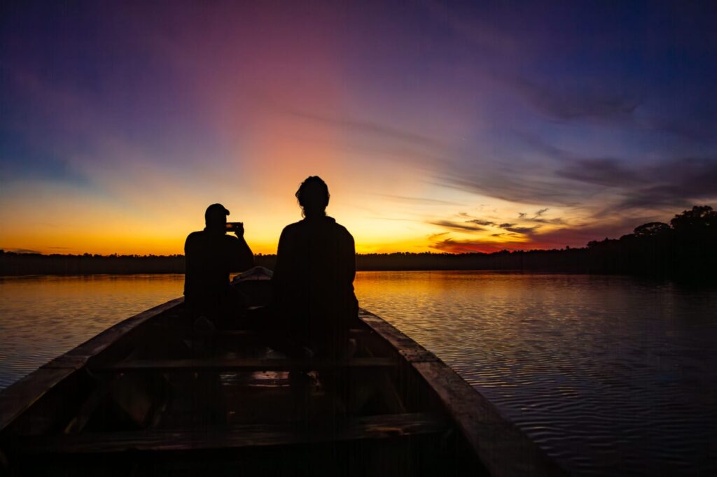Tambopata sunset